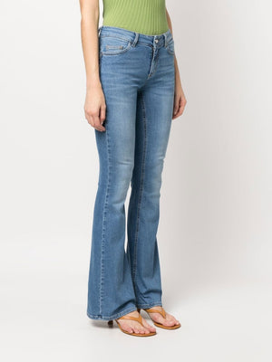 Jeans flare bottom up denim medio chiaro Liujo
