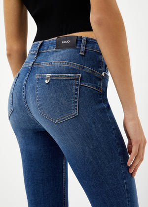 Jeans skinny Bottom Up denim scuro Liujo